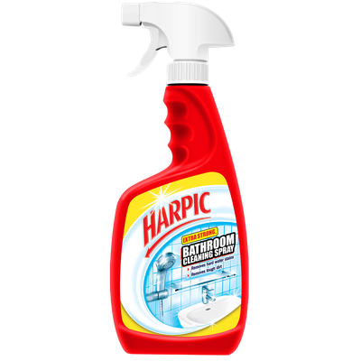 spray bathroom cleaner harpic extra cleaning ml strong toilet okdam